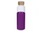 Бутылка стеклянная для воды в силиконовом чехле Refine, фиолетовая фото