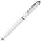Ручка шариковая металлическая со стилусом для сенсорных экранов B1 Clicker Touch, белая / хром фото