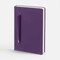 Ежедневник недатированный с ручкой Контекст Magnet Shall А5, фиолетовый фото