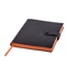 Ежедневник недатированный STELLAR, формат А5, черный с оранжевым фото