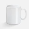 Фаянсовая кружка, белая фото