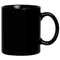 Фаянсовая кружка, черная фото