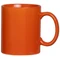 Фаянсовая кружка, оранжевая фото