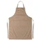 Фартук  с 2 карманами, коричневый фото
