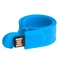 Флешка-браслет на 16 Гб Slap USB 2.0, голубая фото