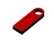 Флешка металлическая USB 2.0 с мини чипом и круглым отверстием на 64 Гб, красная фото