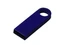 Флешка металлическая USB 2.0 с мини чипом и круглым отверстием на 64 Гб, синяя фото