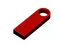 Флешка металлическая USB 3.0 с мини чипом и круглым отверстием на 64 Гб, красная фото