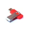 Флешка пластиковая с металлической крышкой 32 Гб Твист, красная фото