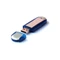 Флешка пластиковая с металлической вставкой 32 Гб Эргономик, синяя фото