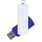 Флешка пластиковая на 16 Гб Elegance Color USB 2.0, синяя / белая фото