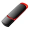 Флешка пластиковая на 16 Гб Ozon, USB 2.0, черная / красная фото