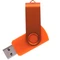 Флешка пластиковая на 16 Гб Twist Color USB 3.0, оранжевая фото