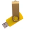 Флешка пластиковая на 16 Гб Twist Color USB 3.0, желтая фото