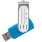Флешка пластиковая на 16 Гб Twist Sticker USB 3.0, голубая фото