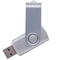 Флешка пластиковая на 16 Гб Twist USB 3.0, серебристая фото