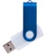 Флешка пластиковая на 16 Гб Twist White Color USB 3.0, белая / синяя фото