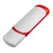 Флешка пластиковая на 32 Гб Ozon USB 2.0, белая / красная фото