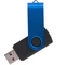 Флешка пластиковая на 32 Гб Twist Color Mix USB 2.0, черная / синяя Флешка пластиковая на 32 Гб Twist Color Mix USB 2.0, черная / синяя фото