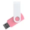 Флешка пластиковая на 32 Гб Twist White Color USB 3.0, розовая / белая фото