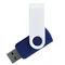 Флешка пластиковая на 32 Гб Twist White Color USB 3.0, синяя / белая фото