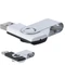 Флешка пластиковая на 64 Гб Twist Mix USB 2.0, белая / черная Флешка пластиковая на 64 Гб Twist Mix USB 2.0, белая / черная фото