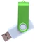 Флешка пластиковая на 64 Гб Twist White Color USB 2.0, белая / салатовая фото