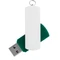 Флешка пластиковая на 8 Гб Elegance Color USB 2.0, зеленая / белая фото