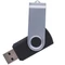 Флешка пластиковая на 8 Гб Twist USB 2.0, черная Флешка пластиковая на 8 Гб Twist USB 2.0, черная фото