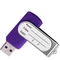 Флешка пластиковая с металлической скобой на 16 Гб Twist Sticker 3.0, soft touch, фиолетовая фото