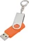 Оптом Флешка Twist, оранжевая, 16 Гб для нанесения логотипа или надписи Флешка Twist, оранжевая, 16 Гб фото