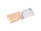 Флешка USB 2.0 на 32 Гб с кристаллом, золотая / прозрачная Флешка USB 2.0 на 32 Гб с кристаллом, золотая / прозрачная фото