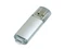 Флешка USB 3.0 на 32 Гб с прозрачным колпачком, серебристая фото