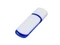 Флешка USB 3.0 на 32 Гб с цветными вставками, белая / синяя Флешка USB 3.0 на 32 Гб с цветными вставками, белая / синяя фото