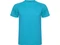 Футболка мужская Roly Montecarlo, бирюзовая фото