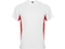 Оптом Футболка мужская Roly Tokyo, белая / красная для нанесения логотипа или надписи Футболка мужская Roly Tokyo, белая / красная фото