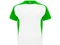 Футболка мужская спортивная Roly Bugatti, белая / зеленая фото