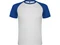 Оптом Футболка мужская спортивная Roly Indianapolis, белая / синяя для нанесения логотипа или надписи Футболка мужская спортивная Roly Indianapolis, белая / синяя фото