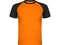 Оптом Футболка мужская спортивная Roly Indianapolis, оранжевая / черная для нанесения логотипа или надписи Футболка мужская спортивная Roly Indianapolis, оранжевая / черная фото