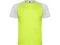 Оптом Футболка мужская спортивная Roly Indianapolis, желтая / белая для нанесения логотипа или надписи Футболка мужская спортивная Roly Indianapolis, желтая / белая фото