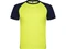 Оптом Футболка мужская спортивная Roly Indianapolis, желтая / черная для нанесения логотипа или надписи Футболка мужская спортивная Roly Indianapolis, желтая / черная фото
