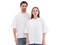 Футболка оверсайз Beta.01, белая фото