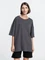 Оптом Футболка оверсайз Molti Crosstown, темно-серая для нанесения логотипа или надписи Футболка оверсайз Molti Crosstown, темно-серая фото