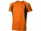 Футболка спортивная из сетки мужская Elevate Quebec Cool Fit, оранжевая / черная фото