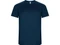 Футболка спортивная мужская Roly Imola, темно-синяя фото