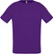 Футболка спортивная из сетки унисекс Sol's Sporty 140, темно-фиолетовая фото