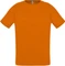 Футболка спортивная из сетки унисекс Sol's Sporty 140, оранжевая фото