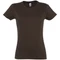 Футболка женская Sol's Imperial Women 190, шоколадно-коричневая фото