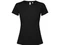 Футболка женская Roly Estoril, черная фото