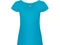 Футболка женская Roly Guadalupe, бирюзовая фото
